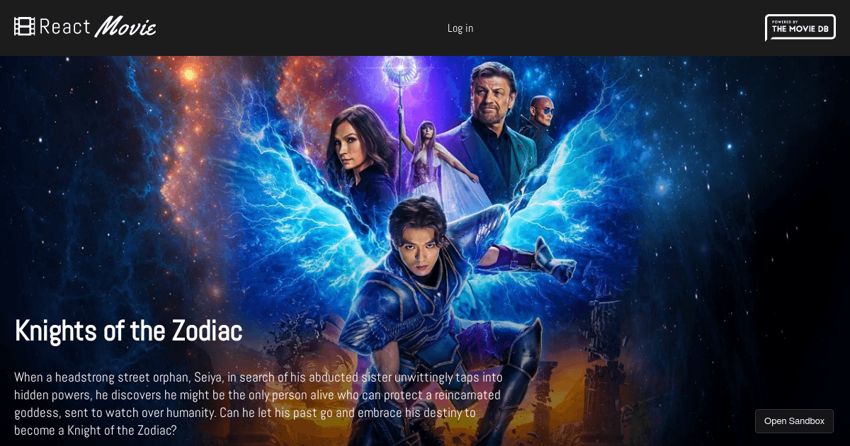 React Movie Codesandbox