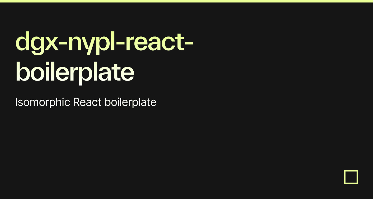 Dgx Nypl React Boilerplate Codesandbox