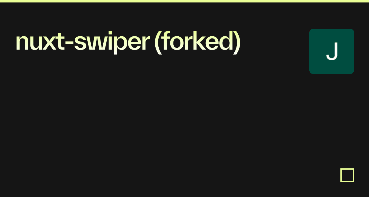 Nuxt Swiper Forked Codesandbox