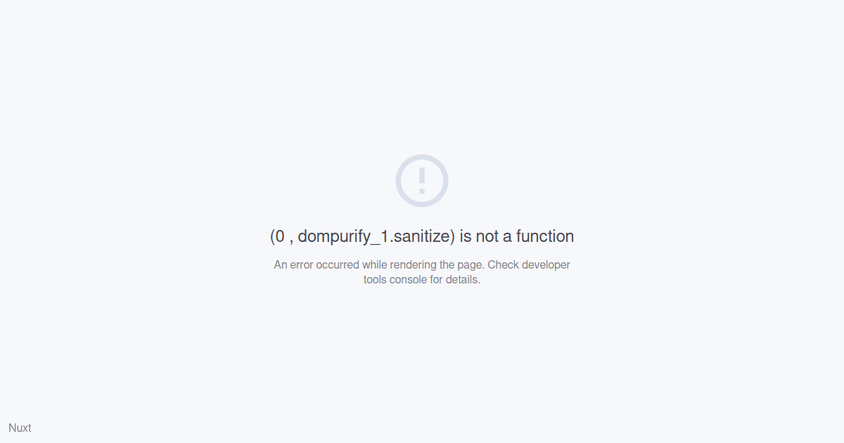 Vue DomPurify Nuxt Bridge Problem Forked Codesandbox