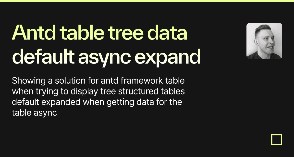 Antd Table Tree Data Default Async Expand Codesandbox