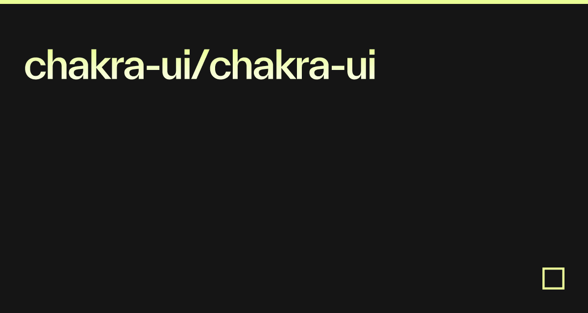 Chakra Ui Chakra Ui Codesandbox