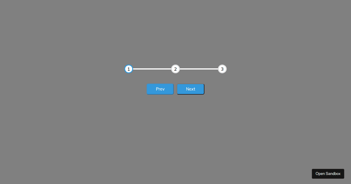 Animated Step Onboarding Flow Codesandbox