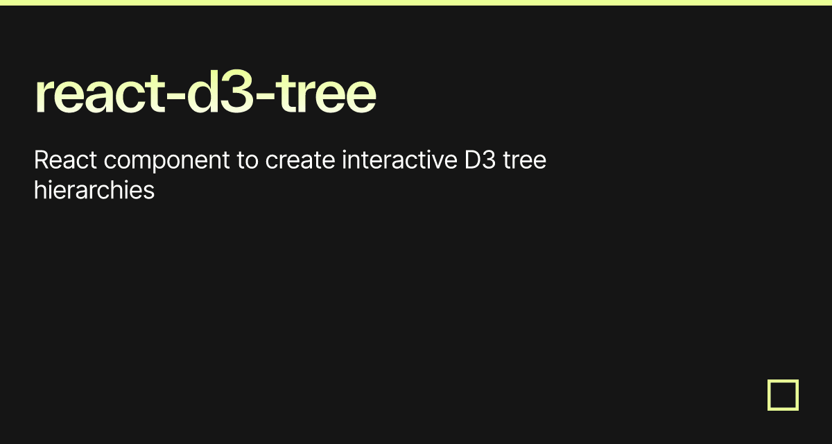 React D3 Tree Codesandbox