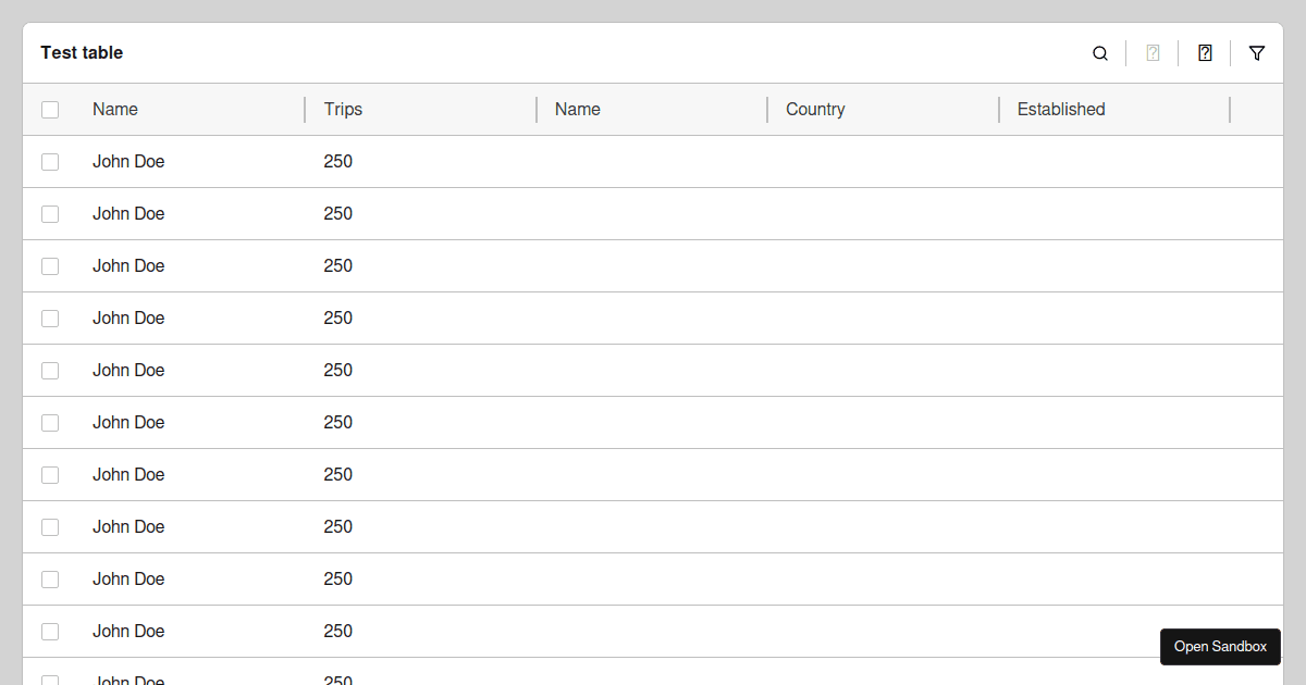 React Table UI Basic Forked Codesandbox