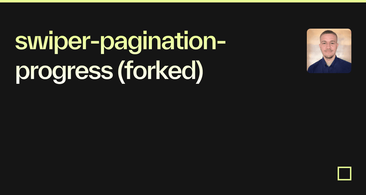 Swiper Pagination Progress Forked Codesandbox