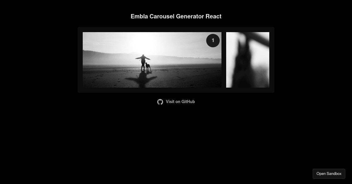 Embla Carousel Generator React Codesandbox