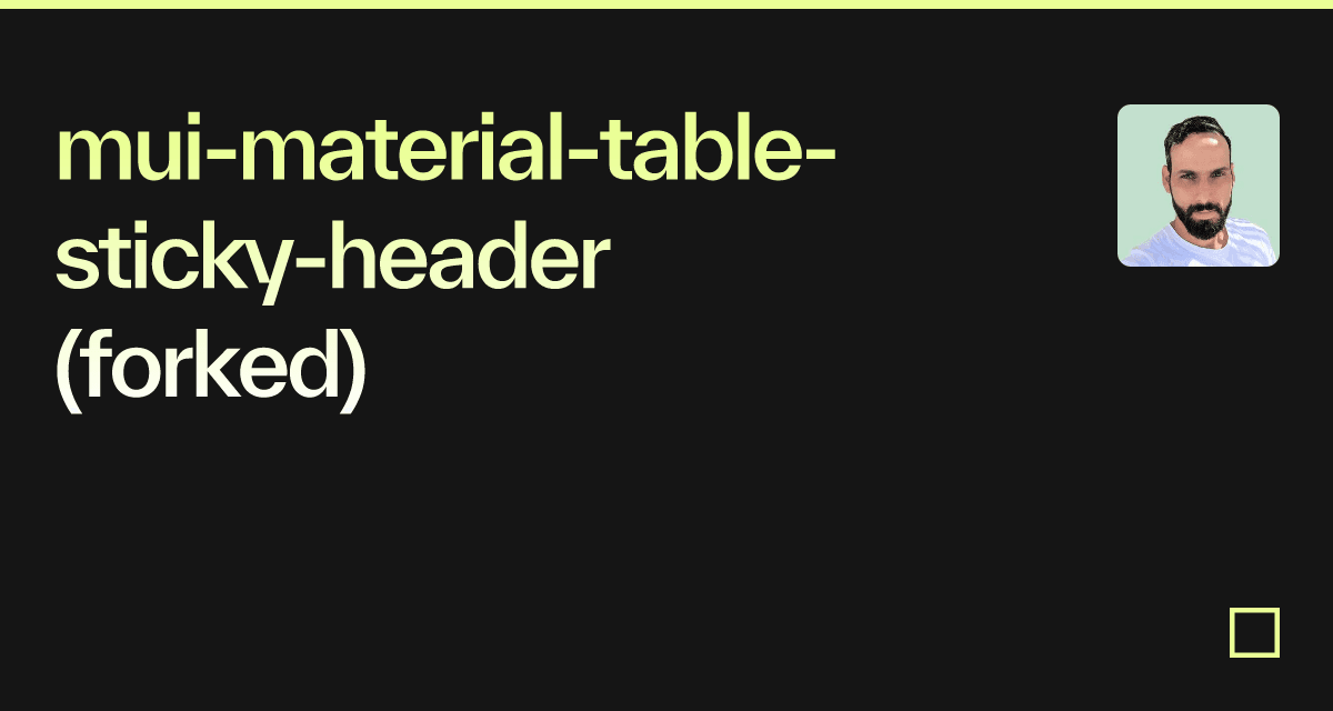 Mui Material Table Sticky Header Forked Codesandbox