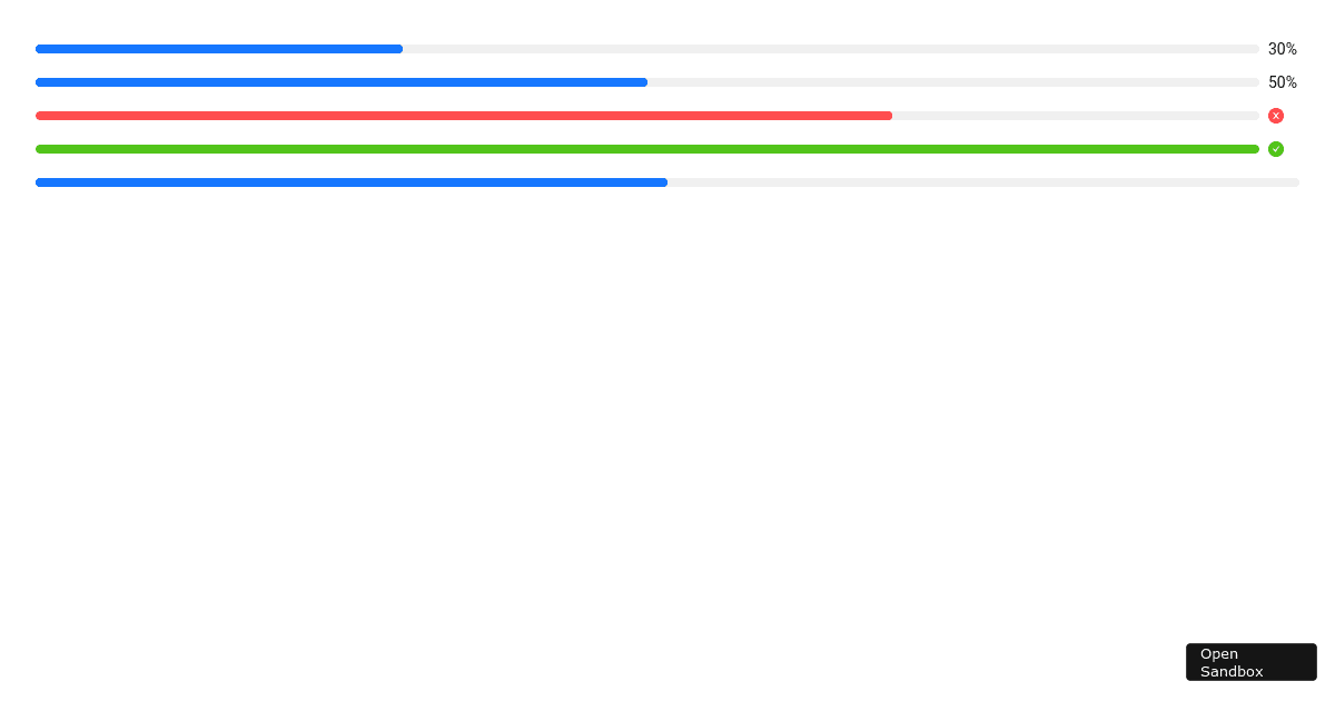 Progress Bar Antd Codesandbox