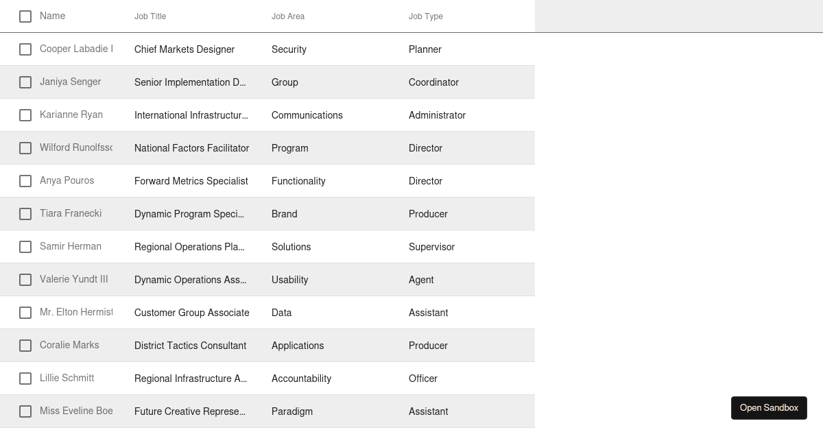 Mui Virtualized Table Custom Style Example Forked Codesandbox