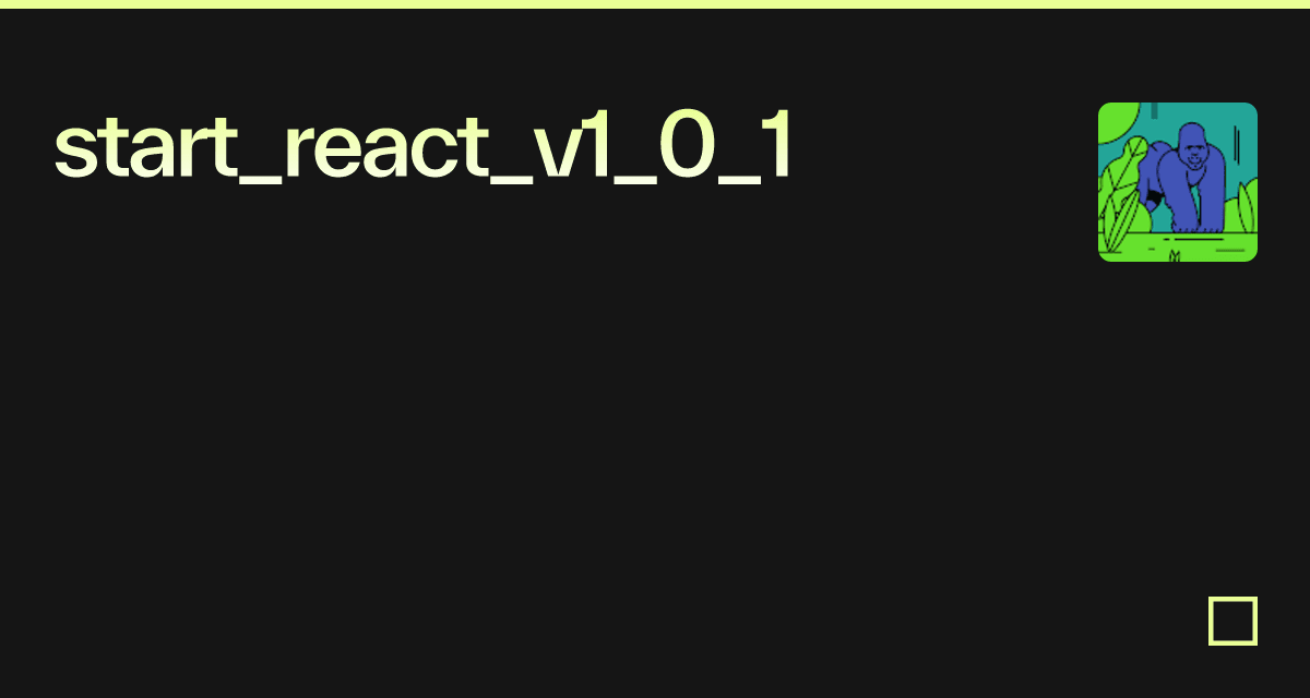 Start React V Codesandbox