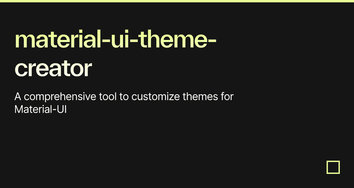 Material Ui Theme Creator Codesandbox