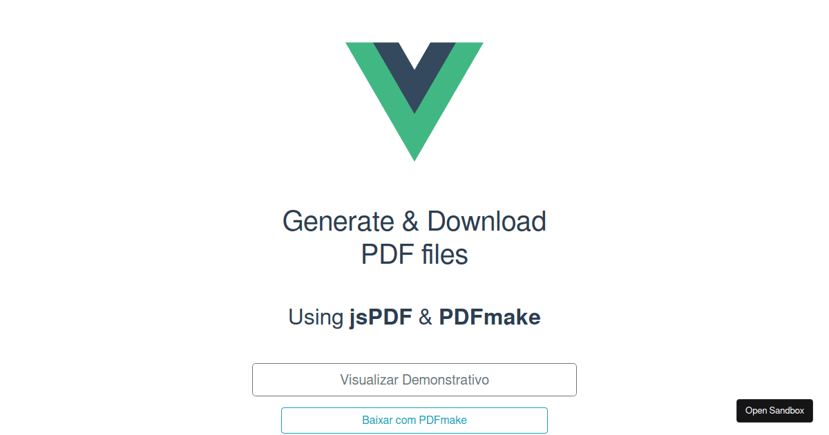 Jspdf E Pdfmake Codesandbox