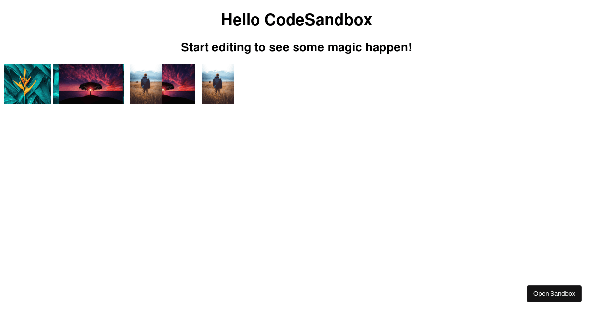 Infinite Horizontal Auto Scroll Forked Codesandbox