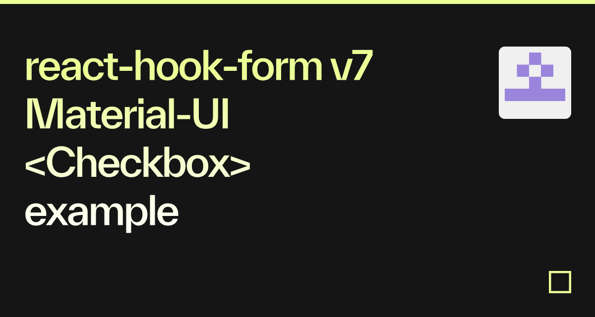 React Hook Form V Material Ui Example Codesandbox