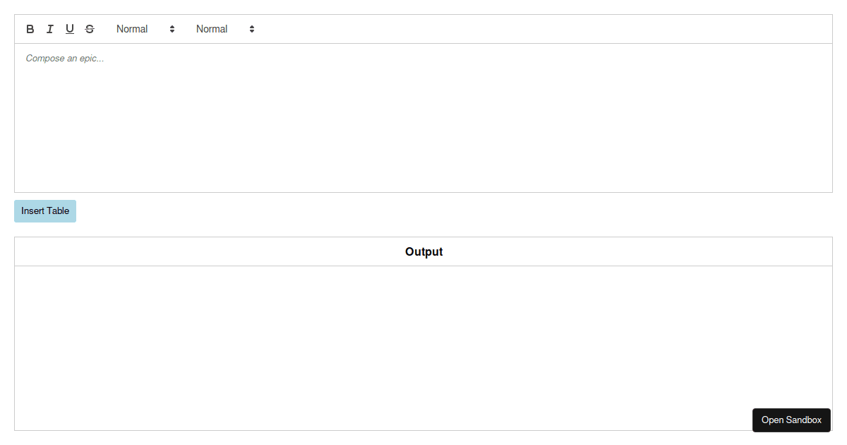 quill-playground (forked) - Codesandbox