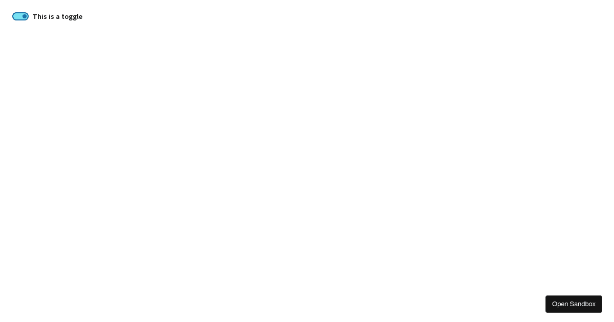 Toggle Switch - Codesandbox