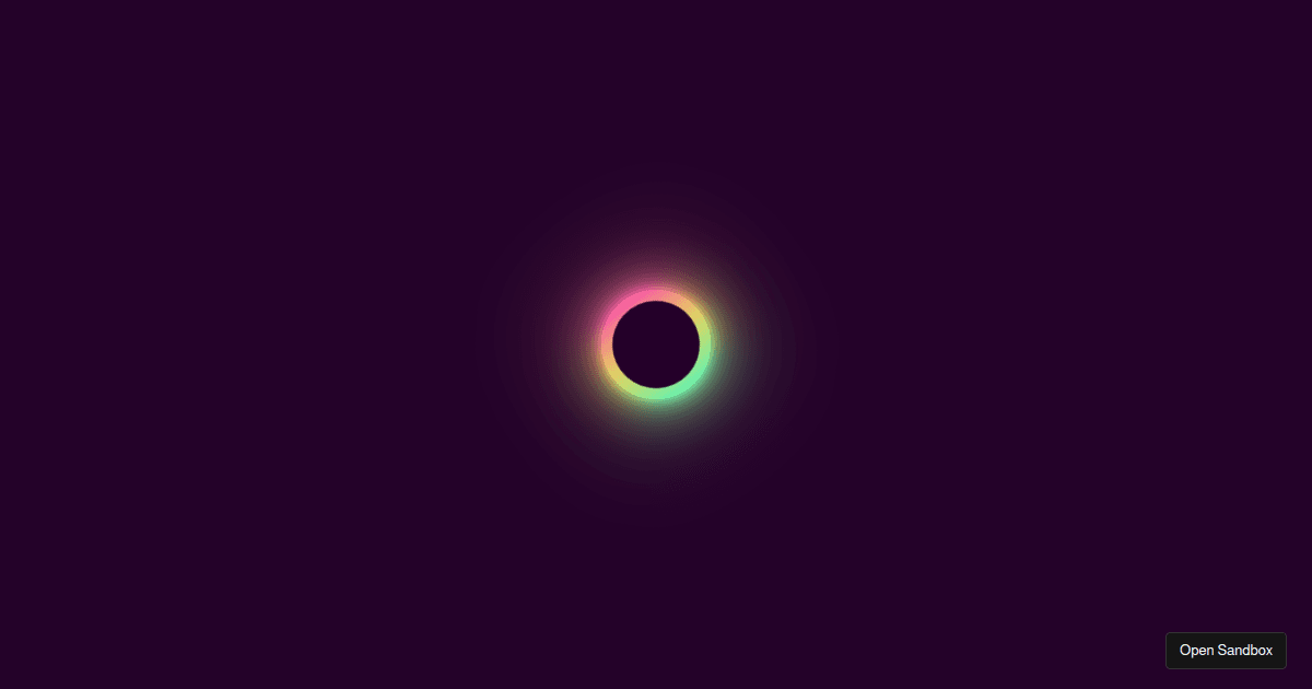 web-dev-ref: Glowing Gradient Loader Ring Animation Effects - Codesandbox