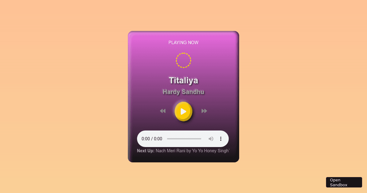 Music_player - Codesandbox