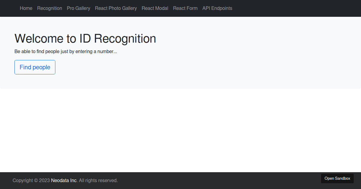 React App Template Navigation (forked) - Codesandbox