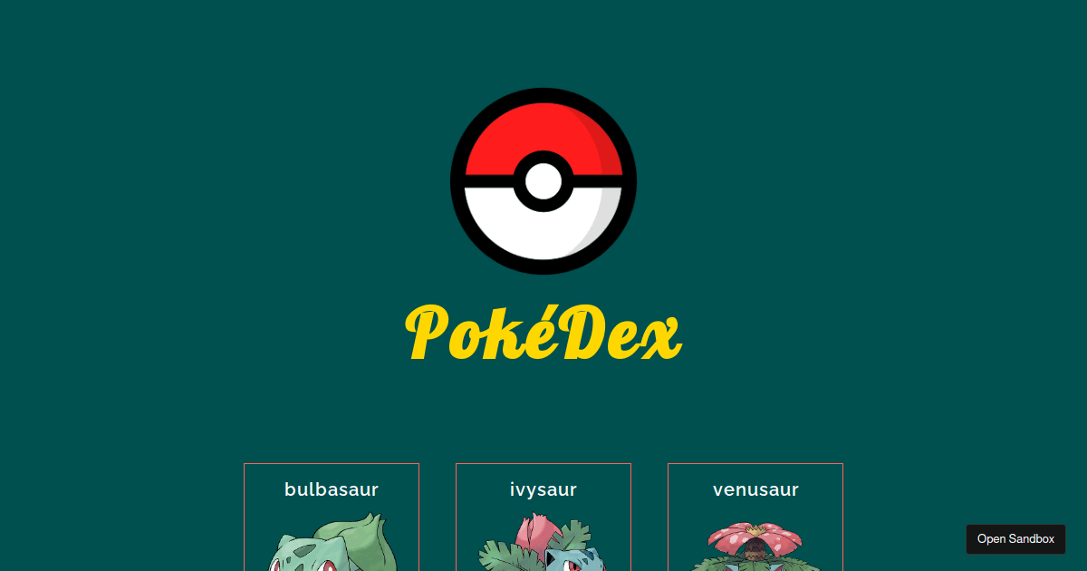 [starter] PokeDex-example (html-css-javascript) (forked) - Codesandbox