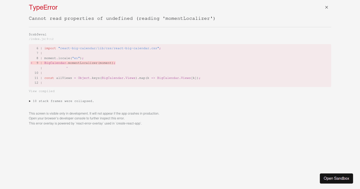 react-big-calendar-example-codesandbox