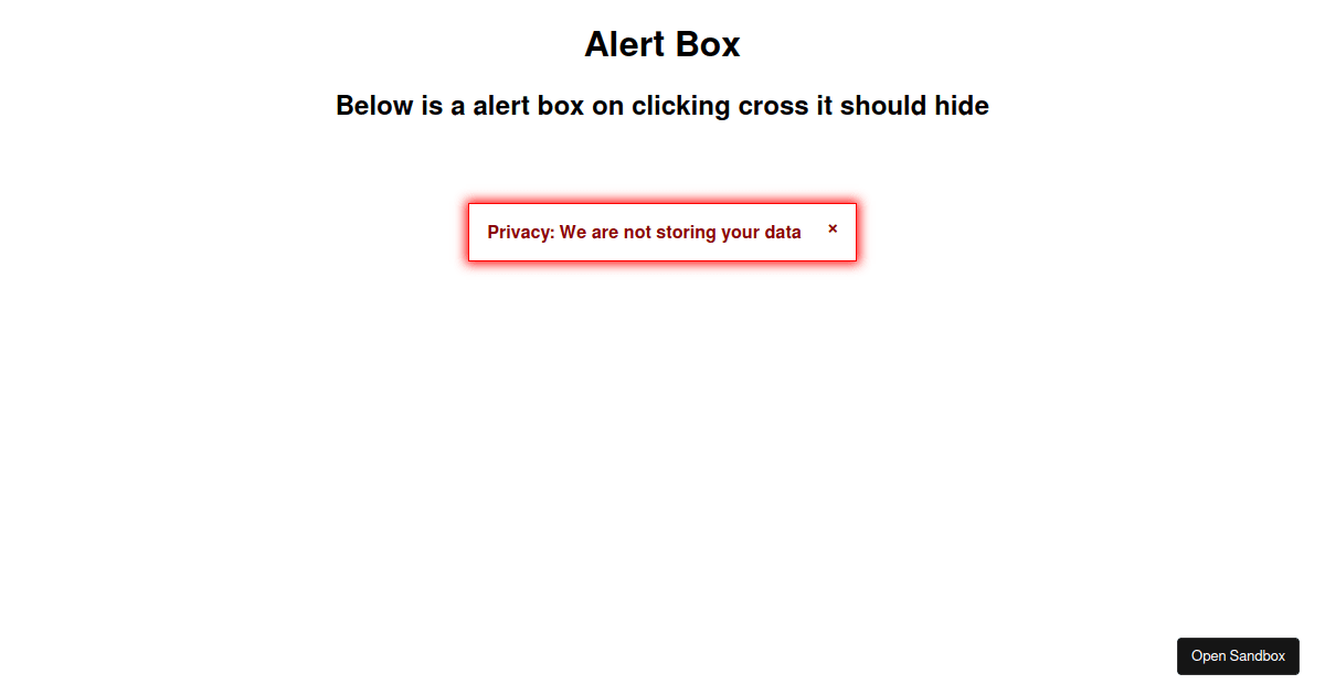 alert-box - Codesandbox