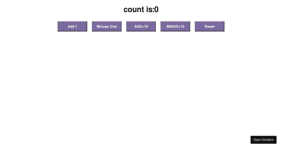 react - Codesandbox