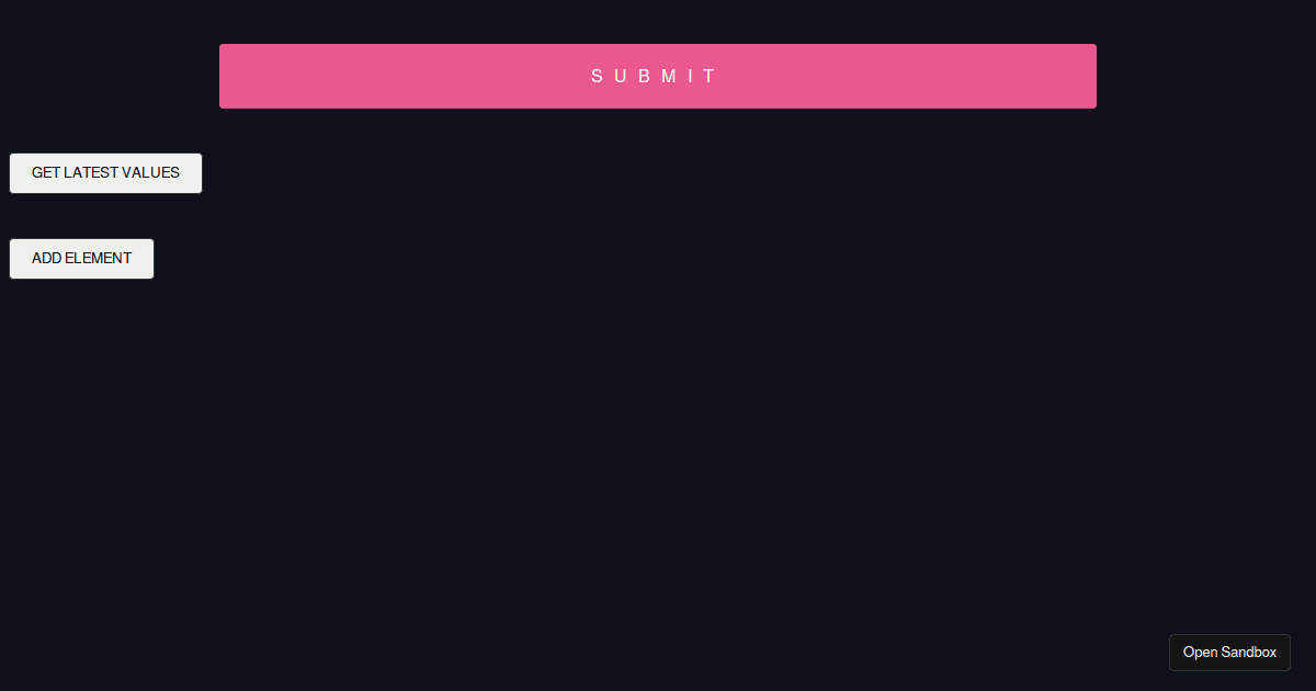 React Hook Form - useFieldArray Template (forked) - Codesandbox