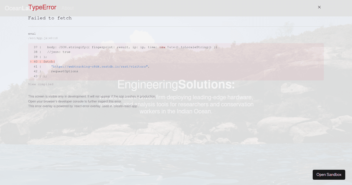 React codesandbox