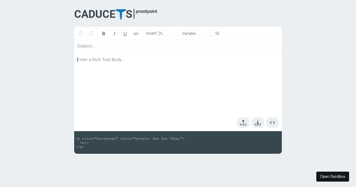 Caduceus Template Editor - Codesandbox