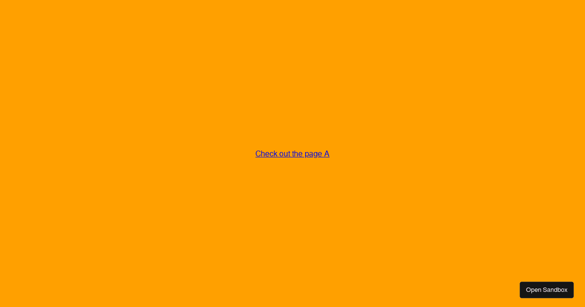 React Tiger Transition - Quickstart - Codesandbox