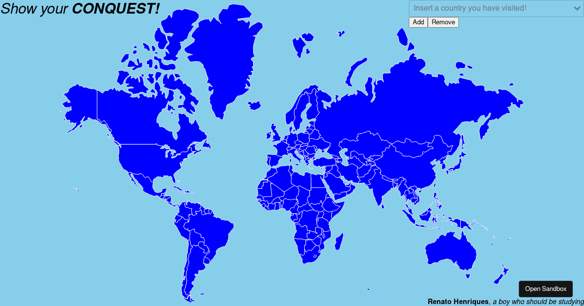 Vue World Map (forked) - Codesandbox