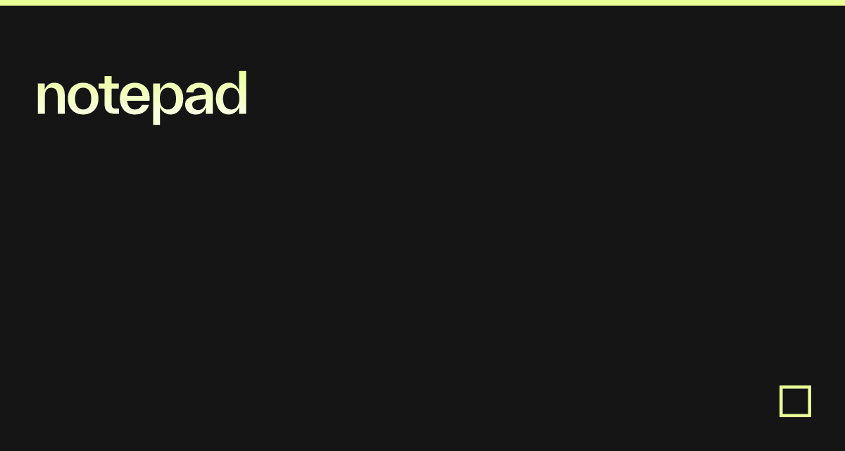 notepad Codesandbox