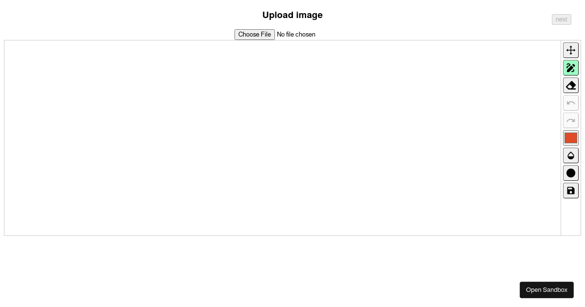 Image editor template (forked) - Codesandbox