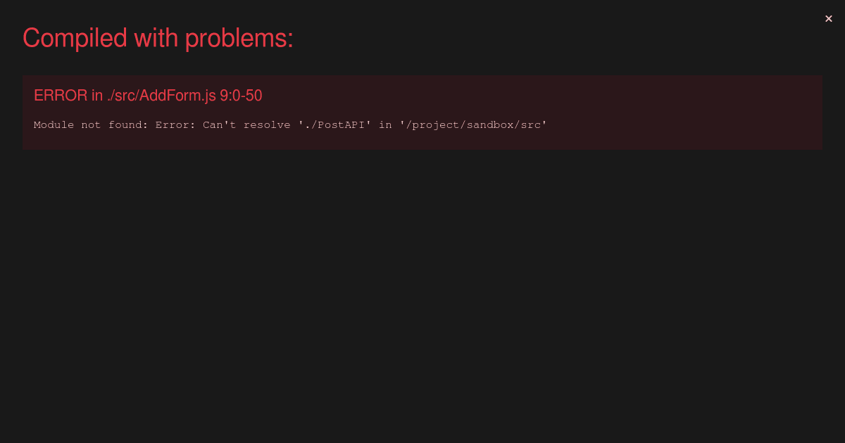 TESTE DO PROJETO (forked) - Codesandbox