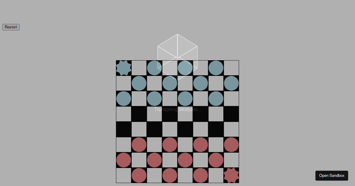 checkersui Codesandbox