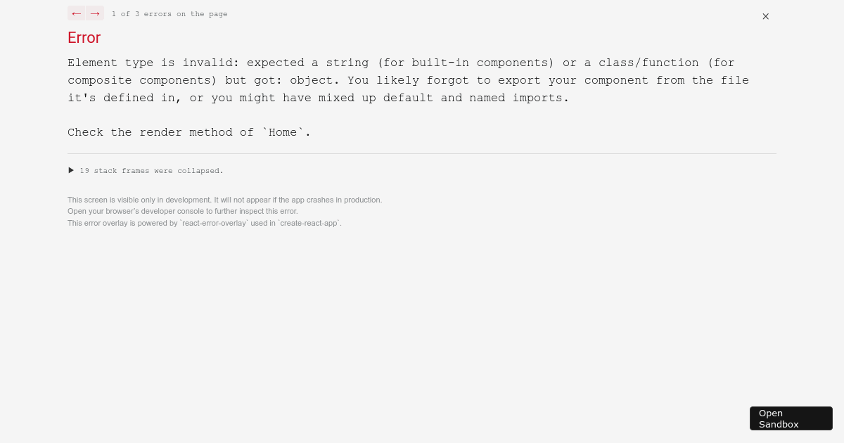 react - Codesandbox