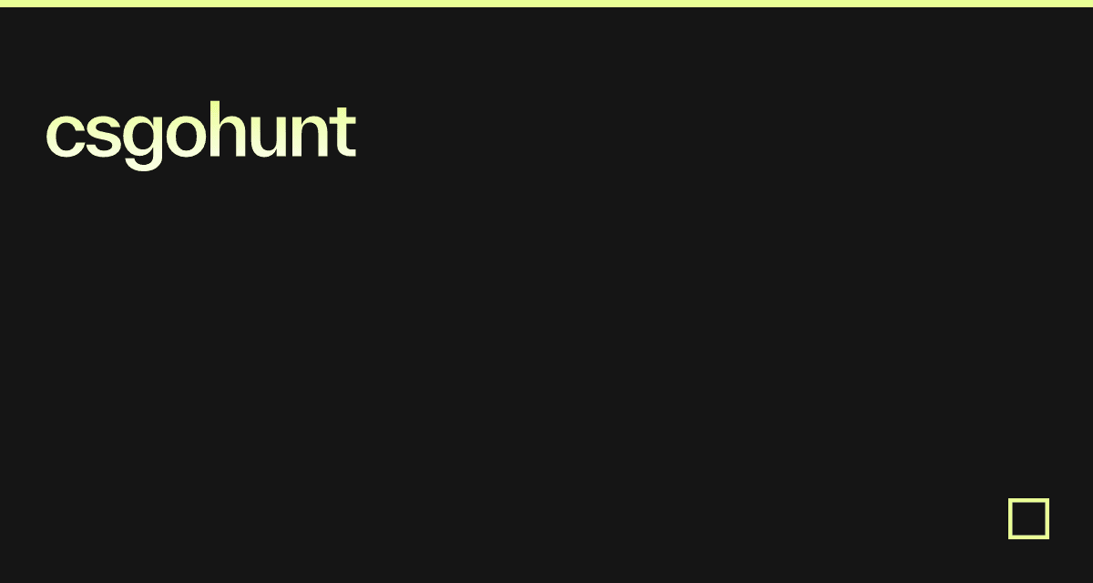 csgohunt - Codesandbox