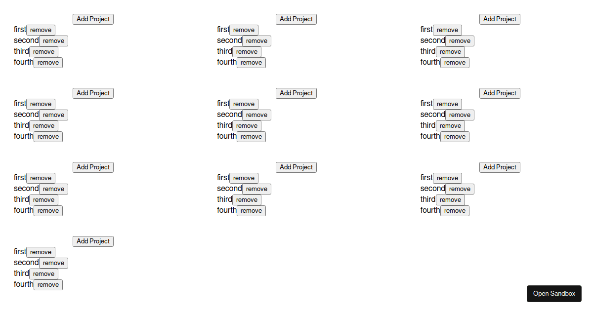 react - Codesandbox