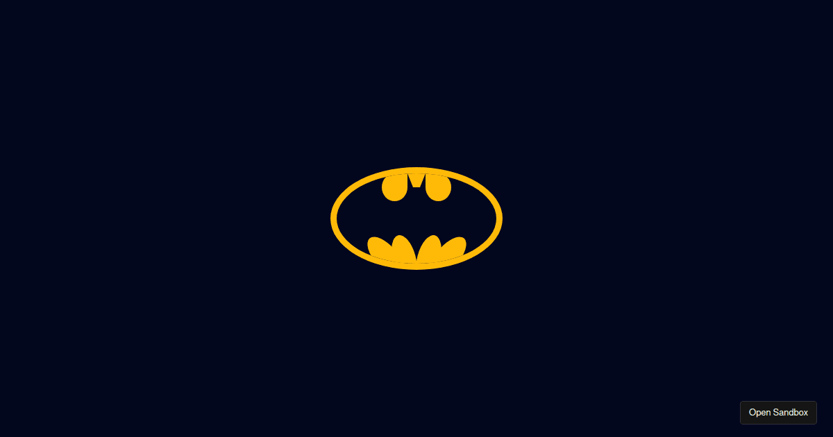 batman css art - Codesandbox
