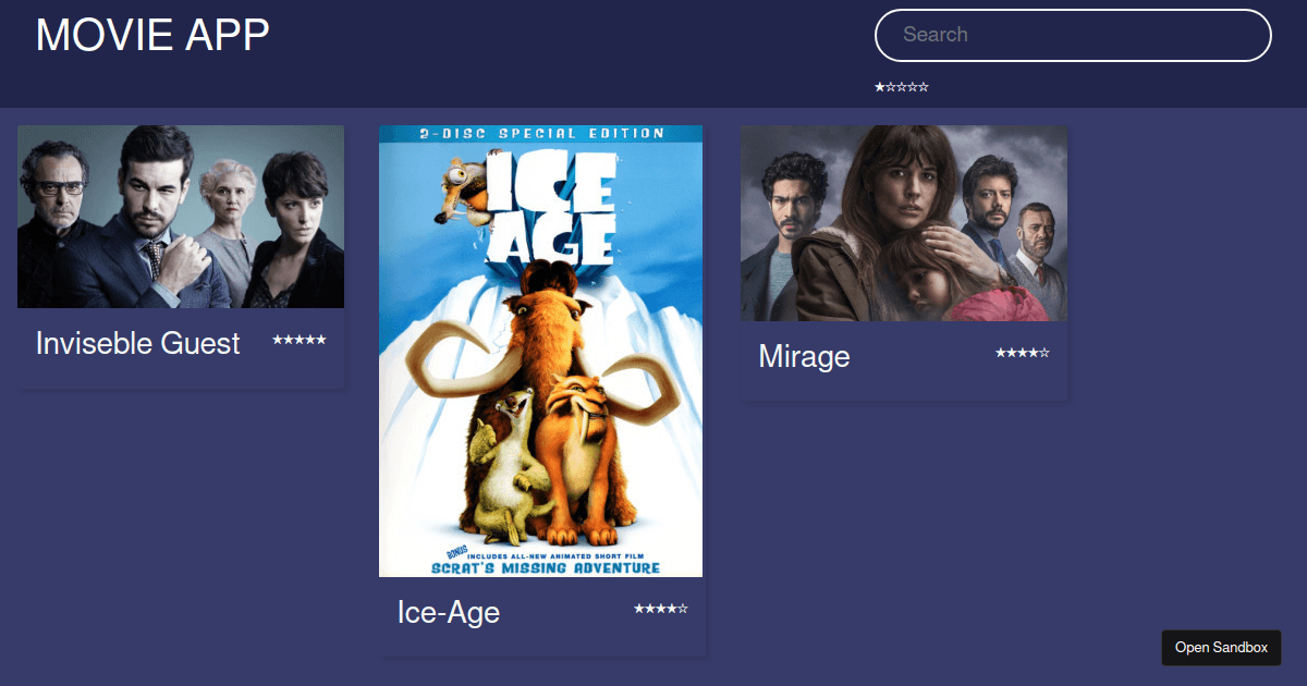 movie - Codesandbox