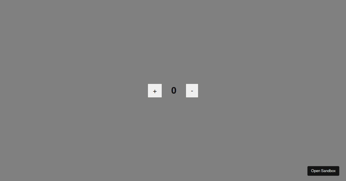 useState hook - Codesandbox