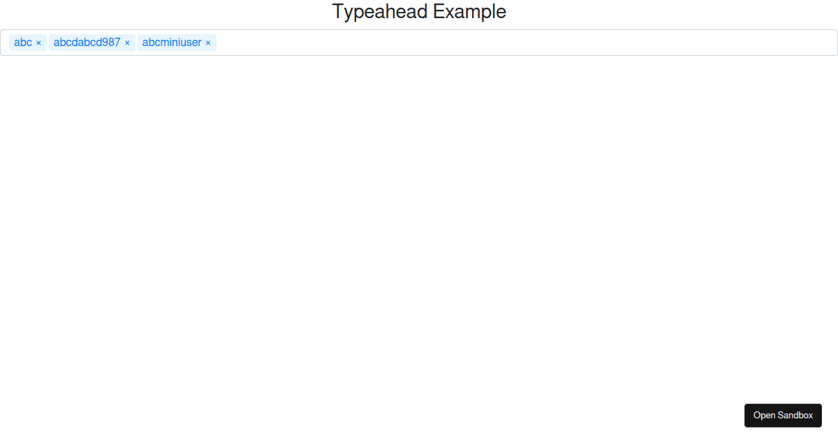 bootstrap-typeahead - Codesandbox