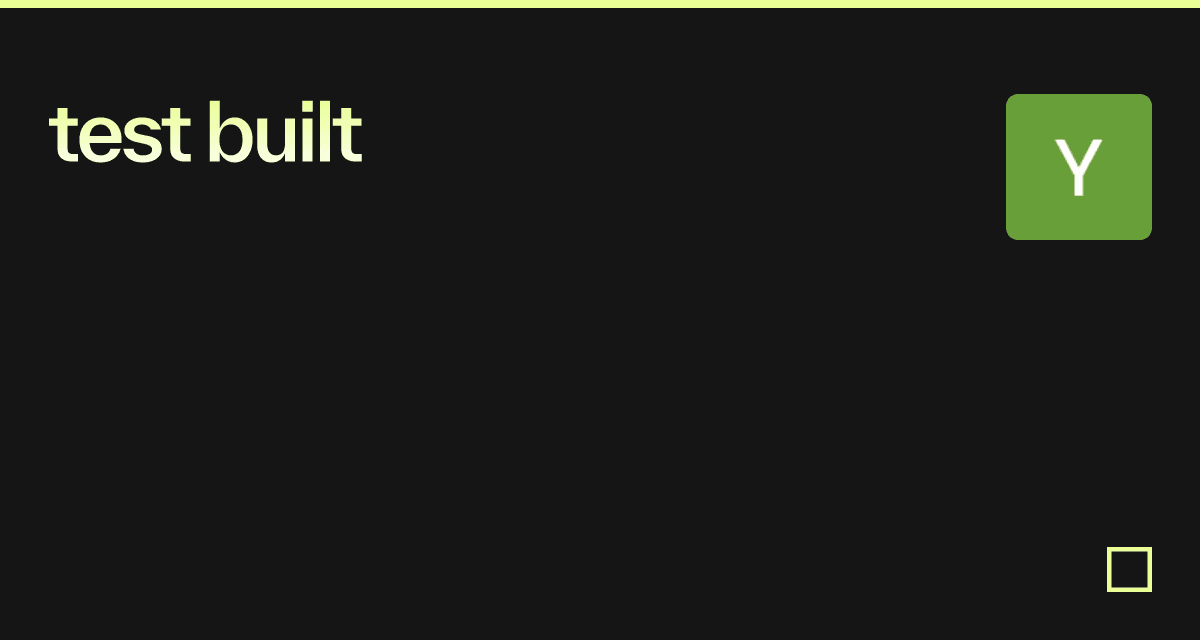test built - Codesandbox