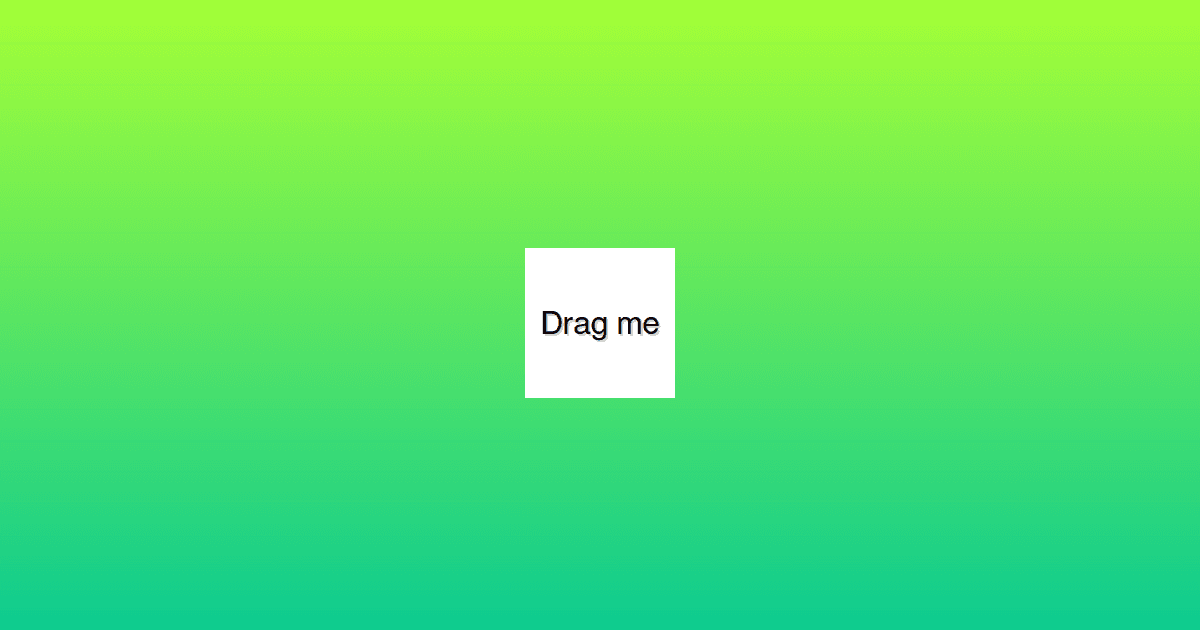 React Pose: Drag poses - Codesandbox