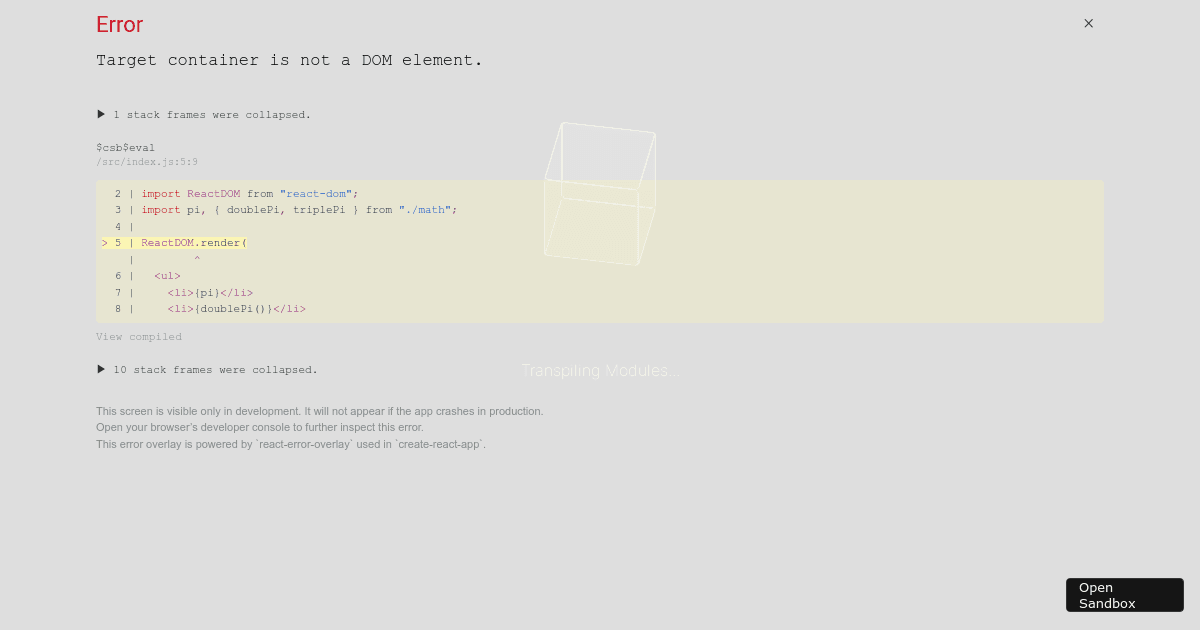 ndkim1997/JSX-import-export - Codesandbox