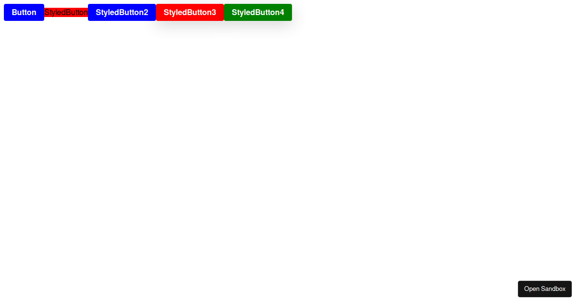 Styling with rebass extending - Codesandbox