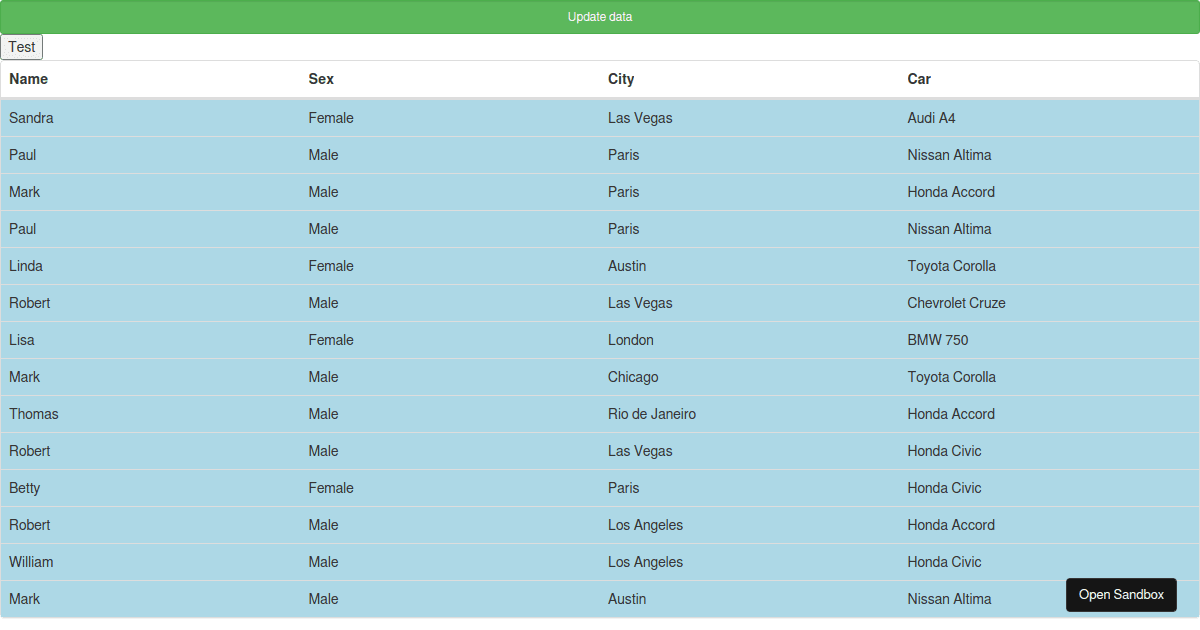 DevExtreme React Grid for Bootstrap 3 - Codesandbox
