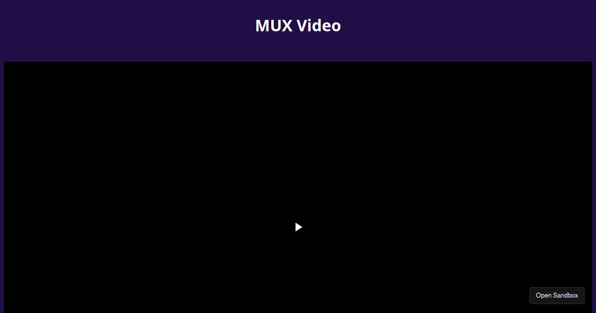 videojsvttthumbnails (forked) Codesandbox